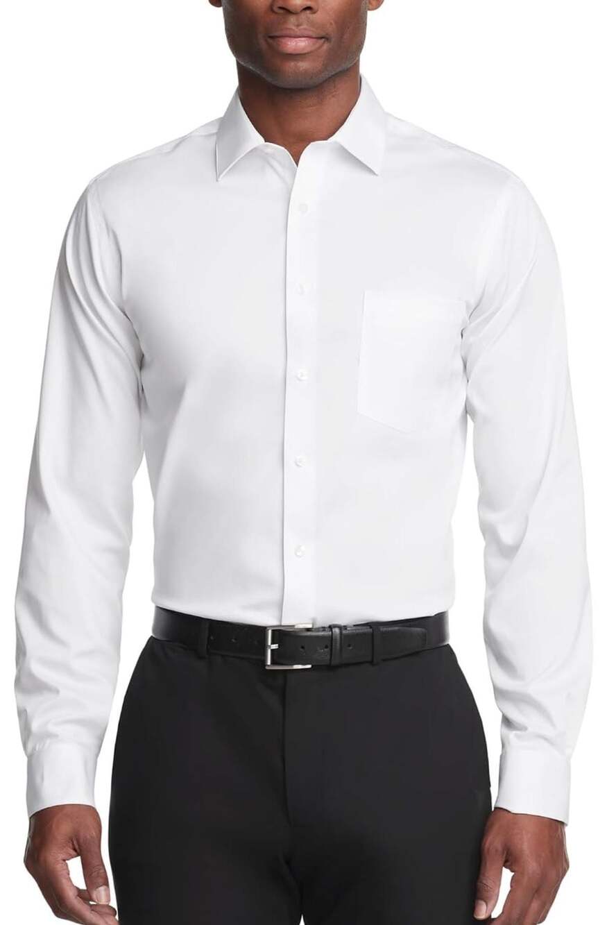 Van Heusen Men's Ultra Wrinkle-Free Flex Collar Stretch Dress Shirt